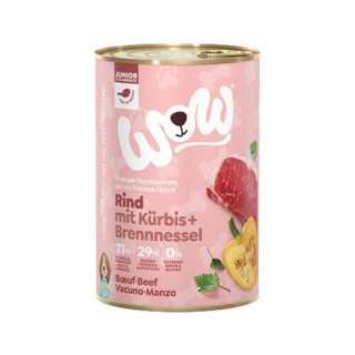 WOW! Junior Hundefutter - Dose - Huhn - 6 x 800 g