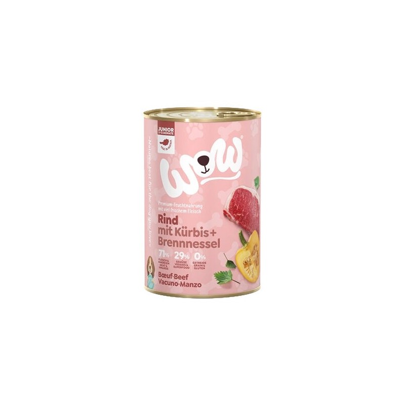 WOW! Junior Hundefutter - Dose - Huhn - 6 x 800 g
