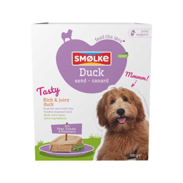 Smølke Tasty Hundefutter - Duck - 10 x 395 g