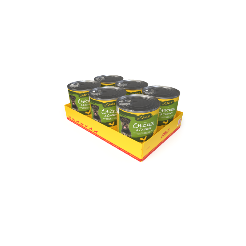 JosiDog Chicken & Carrot in Sauce 6x830g