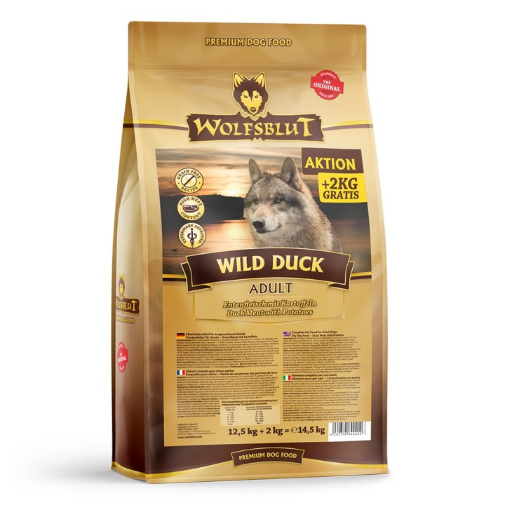 Wolfsblut | Wild Duck | Adult | 12,5 kg + 2 kg