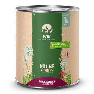 Herrmann's | Wild mit Kürbis und Quinoa | Selection Light | 30 x 800 g