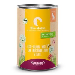 Herrmann's | Bio Huhn mit Fenchel & Buchweizen | Selection Adult | 30 x 400 g