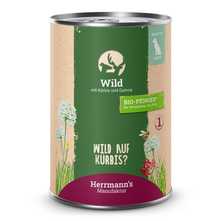 Herrmann's | Wild mit Kürbis und Quinoa | Selection Light | 30 x 400 g