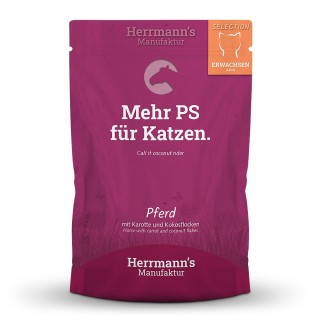 Herrmann's | Pferd mit Karotte & Kokosflocken | Selection Adult | 100 x 100 g