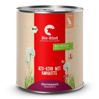 Herrmann's | Bio Rind mit Karotten & Amaranth | Selection Adult | 30 x 800 g