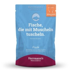 Herrmann's | Fisch mit Shrimps & Grünlippmuschel | Selection Adult | 100 x 100 g