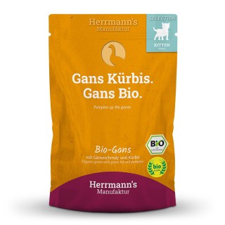 Herrmann's | Bio Gans mit Kürbis | Selection Kitten | 100 x 100 g