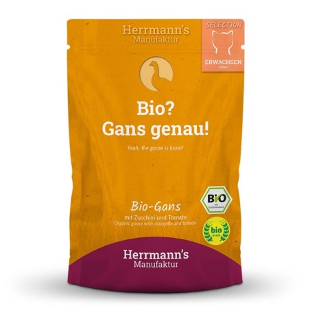 Herrmann's | Bio Gans mit Zucchini & Tomaten | Selection Adult | 100 x 100 g