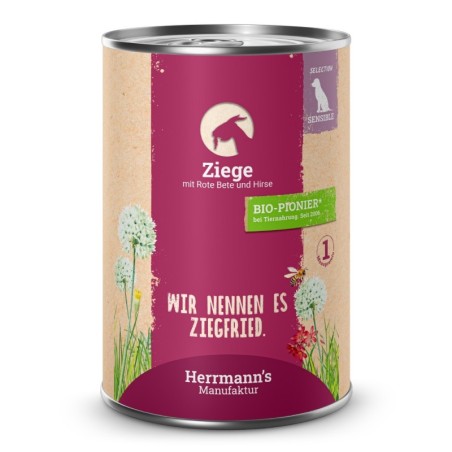 Herrmann's | Ziege mit rote Beete und Hirse | Selection Sensible | 30 x 400 g