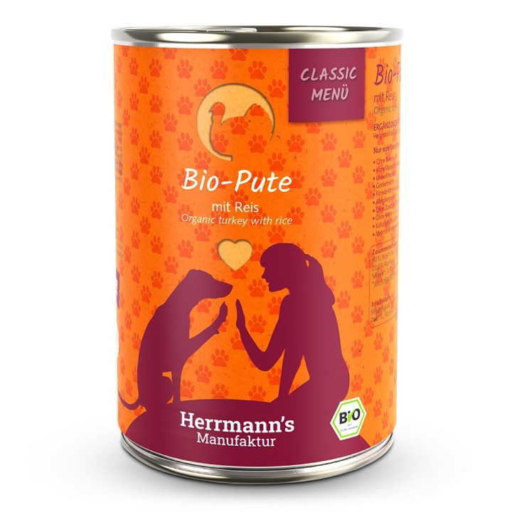 Herrmann's | Bio-Pute mit Reis | Classic | 30 x 400 g