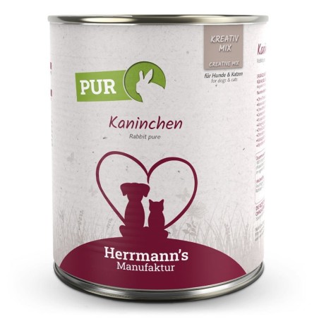 Herrmann's | Kaninchen Reinfleisch | Kreativ-Mix | 30 x 800 g