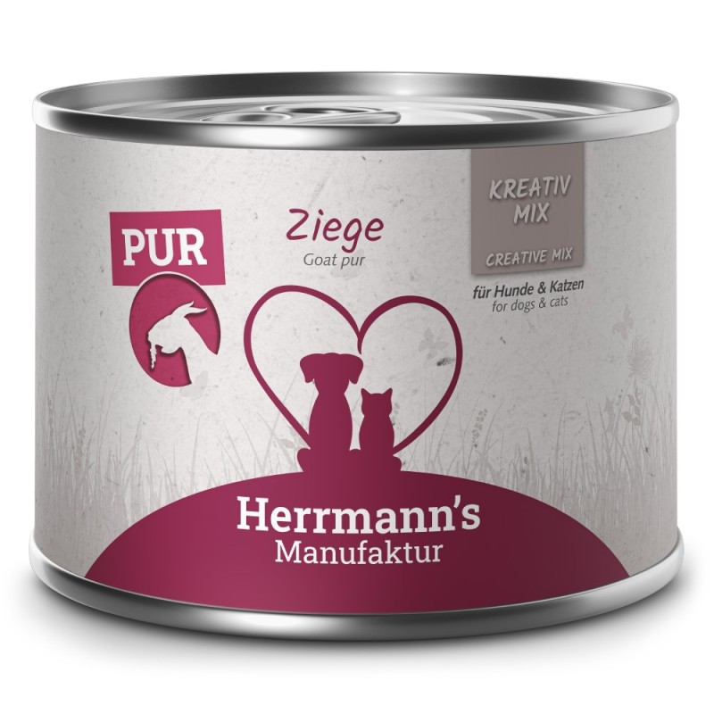 Herrmann's | Ziege Reinfleisch | Kreativ-Mix | 60 x 200 g