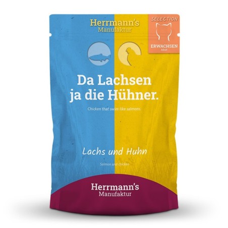 Herrmann's | Lachs und Huhn | Selection Adult | 100 x 100 g