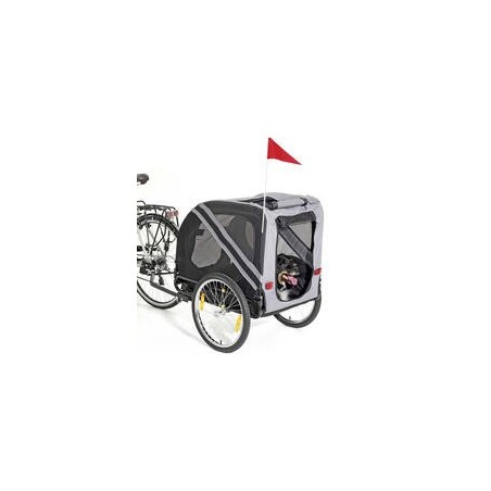 Pet Traveler Fahrradanhänger, schwarz/grau