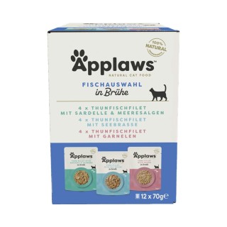 Applaws Cat PB Mix Pack Fisch 12x70g