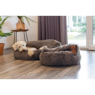 Beeztees Yala Hundebett Braun Plüsch Ø 60 cm