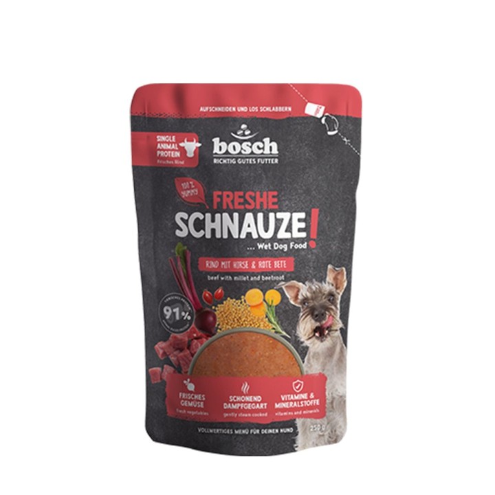 Bosch Freshe Schnauze Rind mit Hirse & Rote Bete 8x250 g