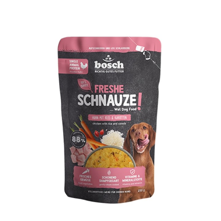 Bosch Freshe Schnauze Huhn mit Reis & Karotten 8x250 g