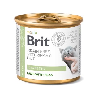 Brit Vet Diet Cat Cans Diabetes 6x200 g