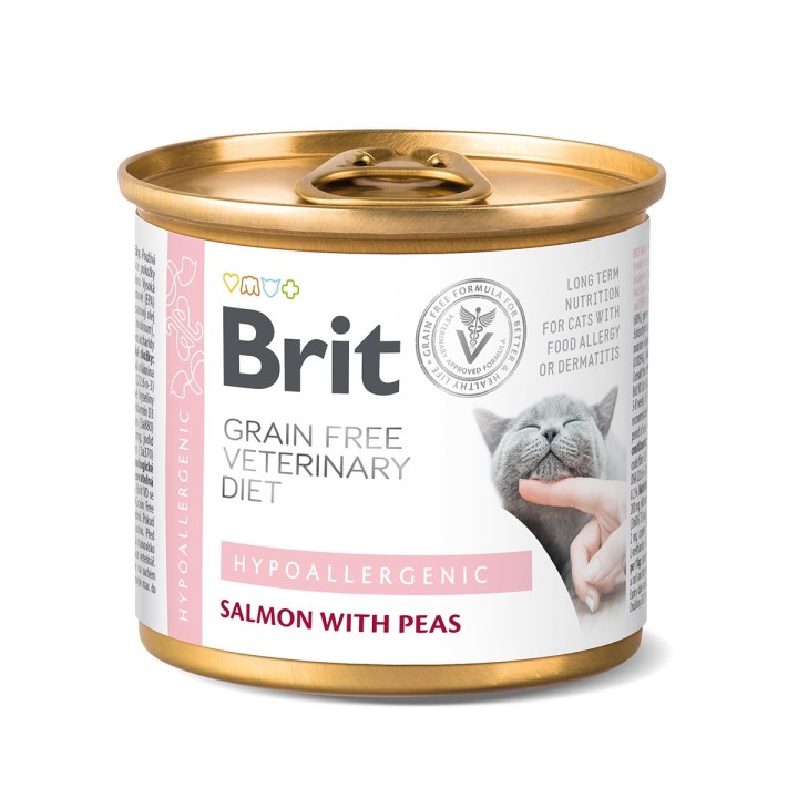 Brit Vet Diet Cat Cans Hypoallergenic 6x200 g