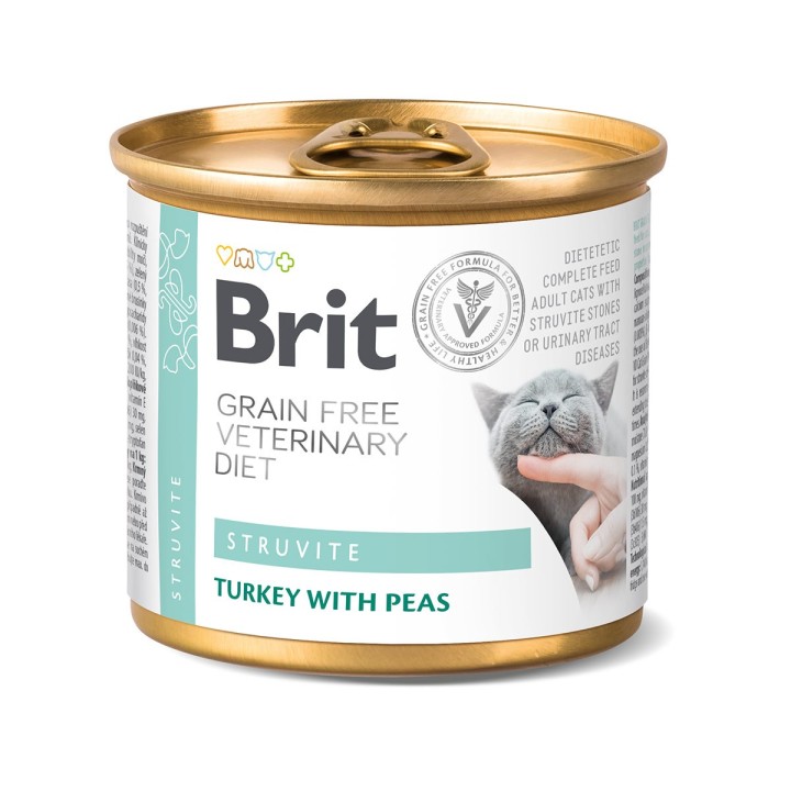 Brit Vet Diet Cat Cans Struvite 6x200 g