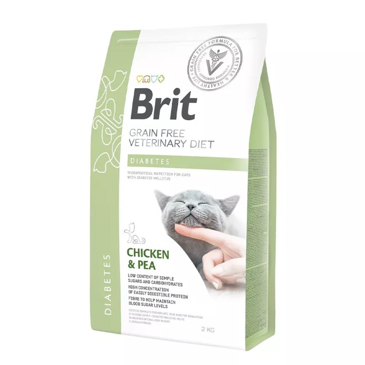 Brit Vet Diet Cat Diabetes 2 kg