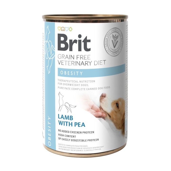 Brit Vet Diet Dog Cans Obesity 6 x 400 g