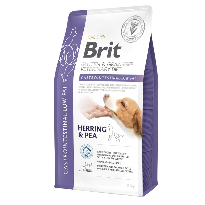 Brit Vet Diet Dog Gastrointestinal Low Fat 2 kg