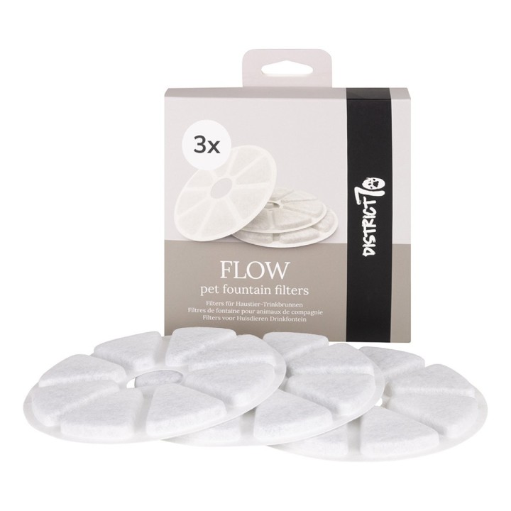 District 70 Flow Pet Fountain Filters, 3 Stück