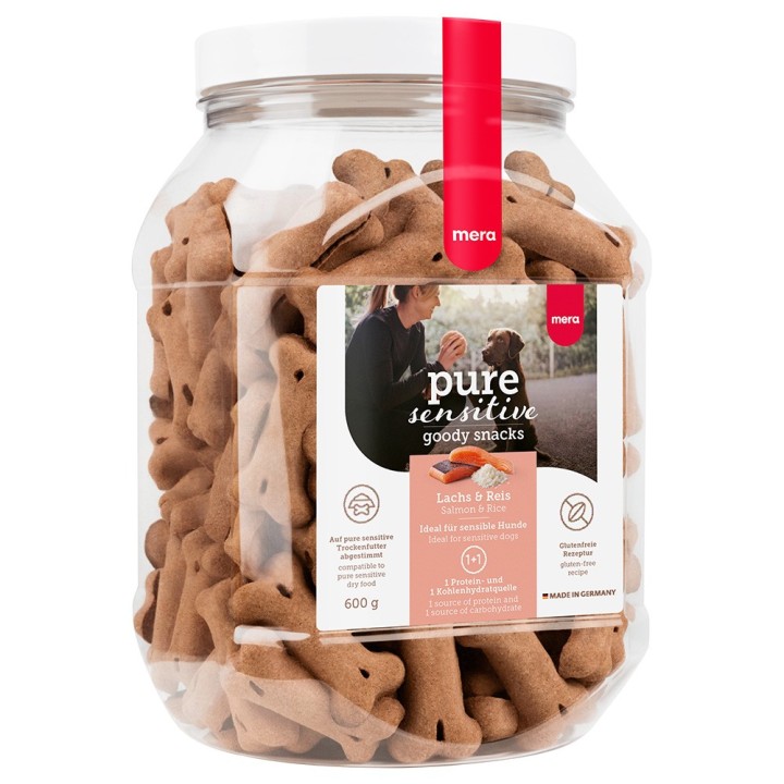 mera pure sensitive Goody Snacks - 600 g Lachs & Reis