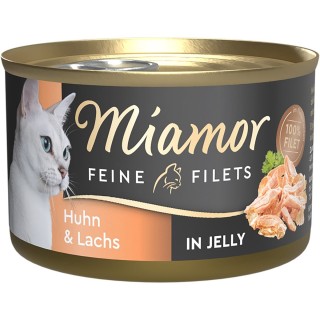 Miamor Feine Filets in Jelly Huhn & Lachs 24x100 g