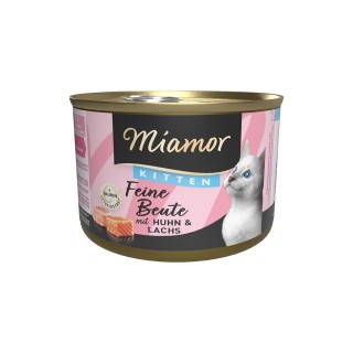 Miamor Feine Beute Kitten - Huhn & Lachs 12x 185g