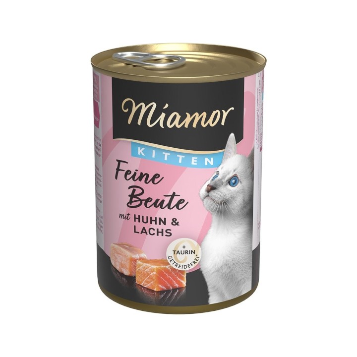 Miamor Feine Beute Kitten - Huhn & Lachs 12x 400g
