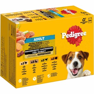Pedigree Adult Geflügel-Selektion in Sauce 24x100 g