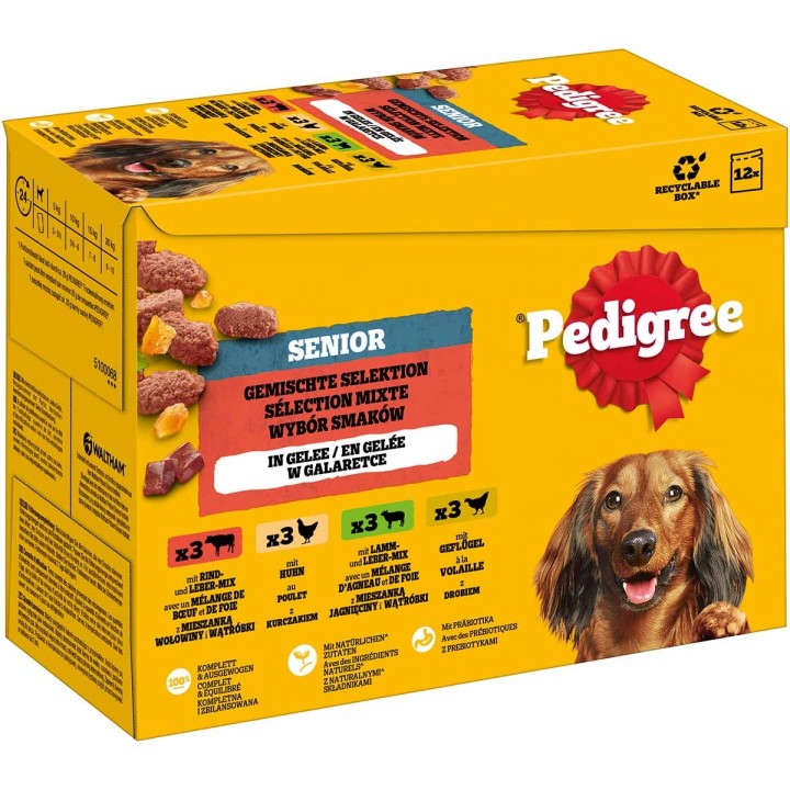 Pedigree Senior Gemischte Selektion in Gelee 24x100 g