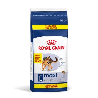 ROYAL CANIN MAXI Adult Trockenfutter für große Hunde 15kg + 3kg gratis