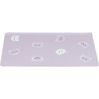 TRIXIE Napfunterlage Katze Mimi, 44 × 28cm flieder
