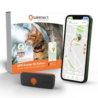 Weenect XS GPS Tracker für Katzen Schwarz