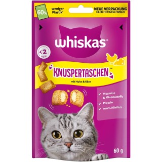 Whiskas Knuspertaschen Huhn & Käse 6x60 g