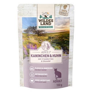 Wildes Land Kaninchen und Huhn mit Cranberries 12x100 g