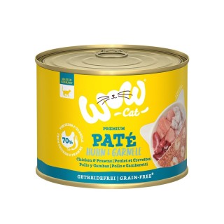 WOW CAT Adult Huhn & Garnelen 6x200g