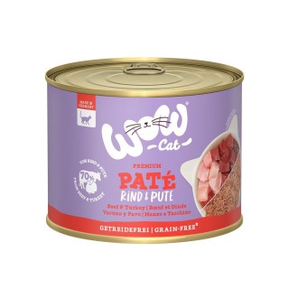WOW CAT Adult Rind & Pute 6x200g