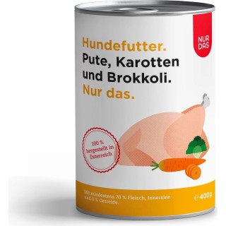 NUR DAS Pute und Karotte Dose 400g - 400 g