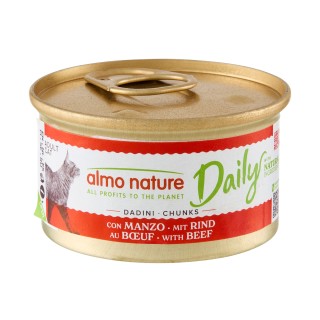 Almo Nature Daily Menu Häppchen Katzenfutter - Dosen - Rind - 24 x 85 g