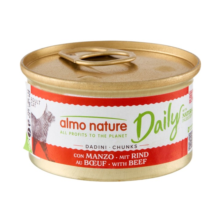 Almo Nature Daily Menu Häppchen Katzenfutter - Dosen - Rind - 24 x 85 g
