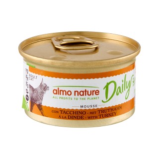 Almo Nature Daily Menu Mousse Katzenfutter - Dosen - Truthahn - 24 x 85 g