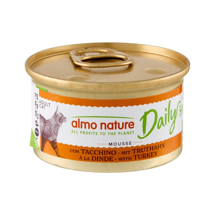 Almo Nature Daily Menu Mousse Katzenfutter - Dosen - Truthahn - 24 x 85 g