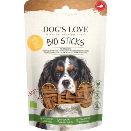 DOG'S LOVE Soft Sticks BIO Huhn - 150 g