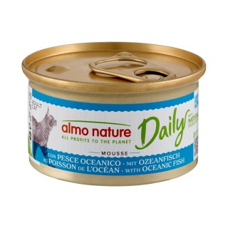Almo Nature Daily Menu Mousse Katzenfutter - Dosen - Meeresfisch - 24 x 85 g